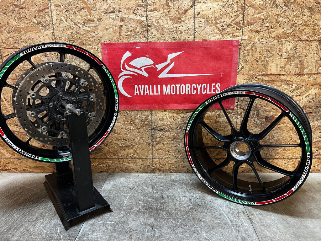 10 11 12 13 14 DUCATI MULTISTRADA 1200 S FRONT & REAR WHEELS WHEEL RIM RIMS PAIR