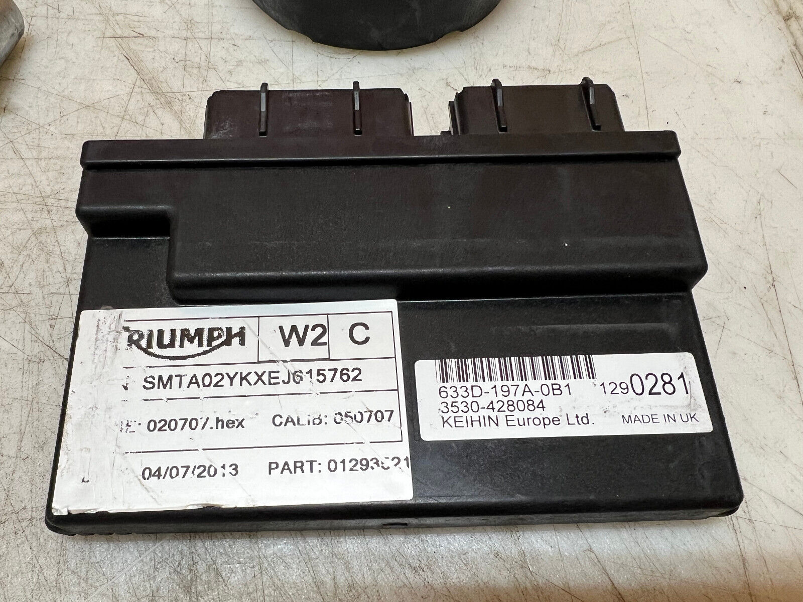 13 14 15 16 17 TRIUMPH DAYTONA 675R 675 R LOCK SET KEY SET IGNITION ECU CDI ECM