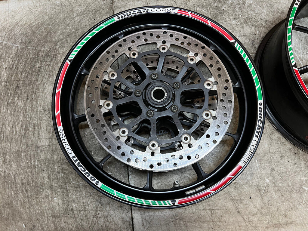 10 11 12 13 14 DUCATI MULTISTRADA 1200 S FRONT & REAR WHEELS WHEEL RIM RIMS PAIR