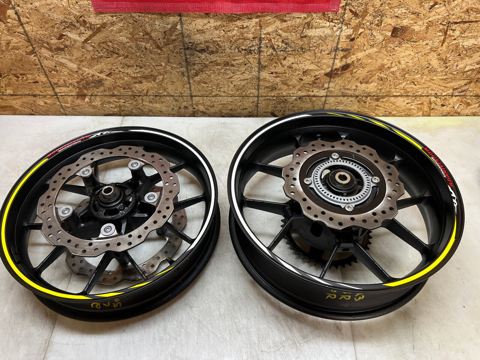 20 21 22 23 24 HONDA CBR500R CBR 500R FRONT & REAR WHEELS WHEEL RIMS RIM PAIR