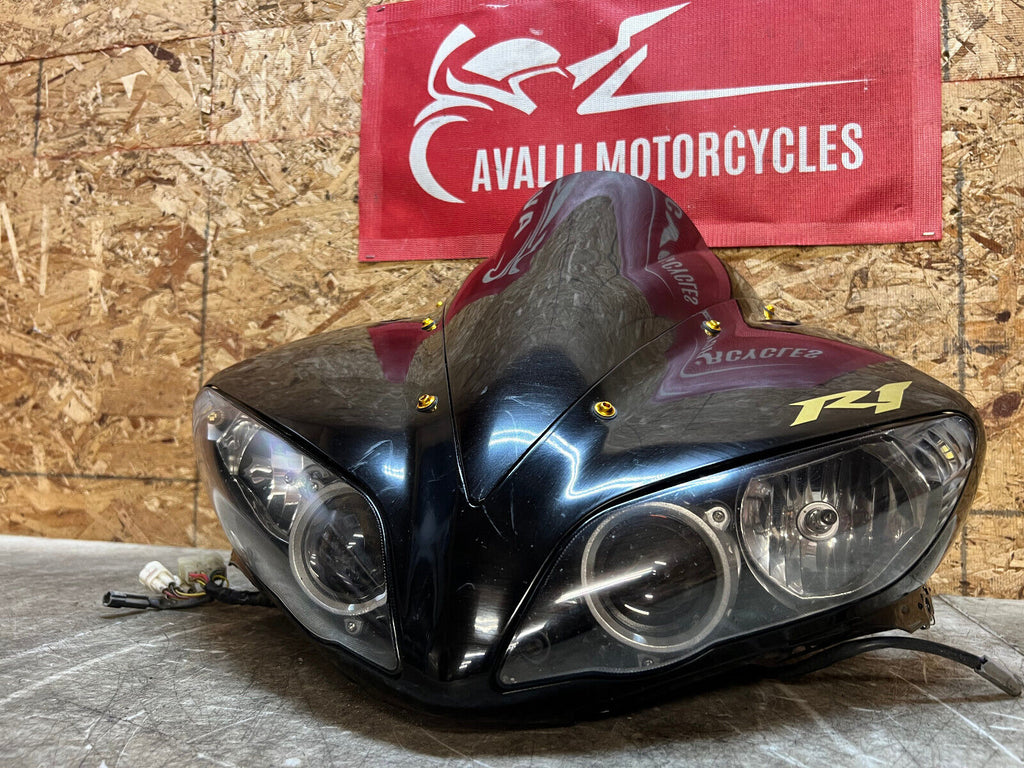 04 05 06 2004 2005 2006 YAMAHA YZFR1 YZF R1 HEADLIGHTS HEAD LIGHT FRONT NOSE
