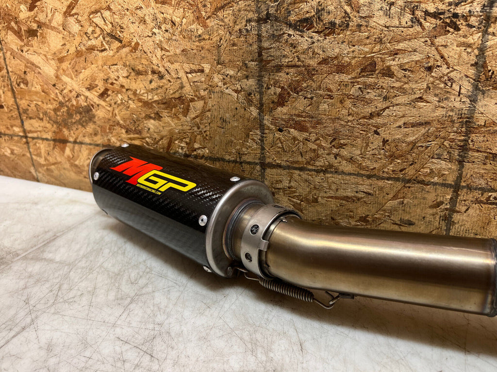 08 09 10 2009 2010 SUZUKI GSXR GSX-R 600 750 CARBON FIBER SLIP ON EXHAUST PIPE