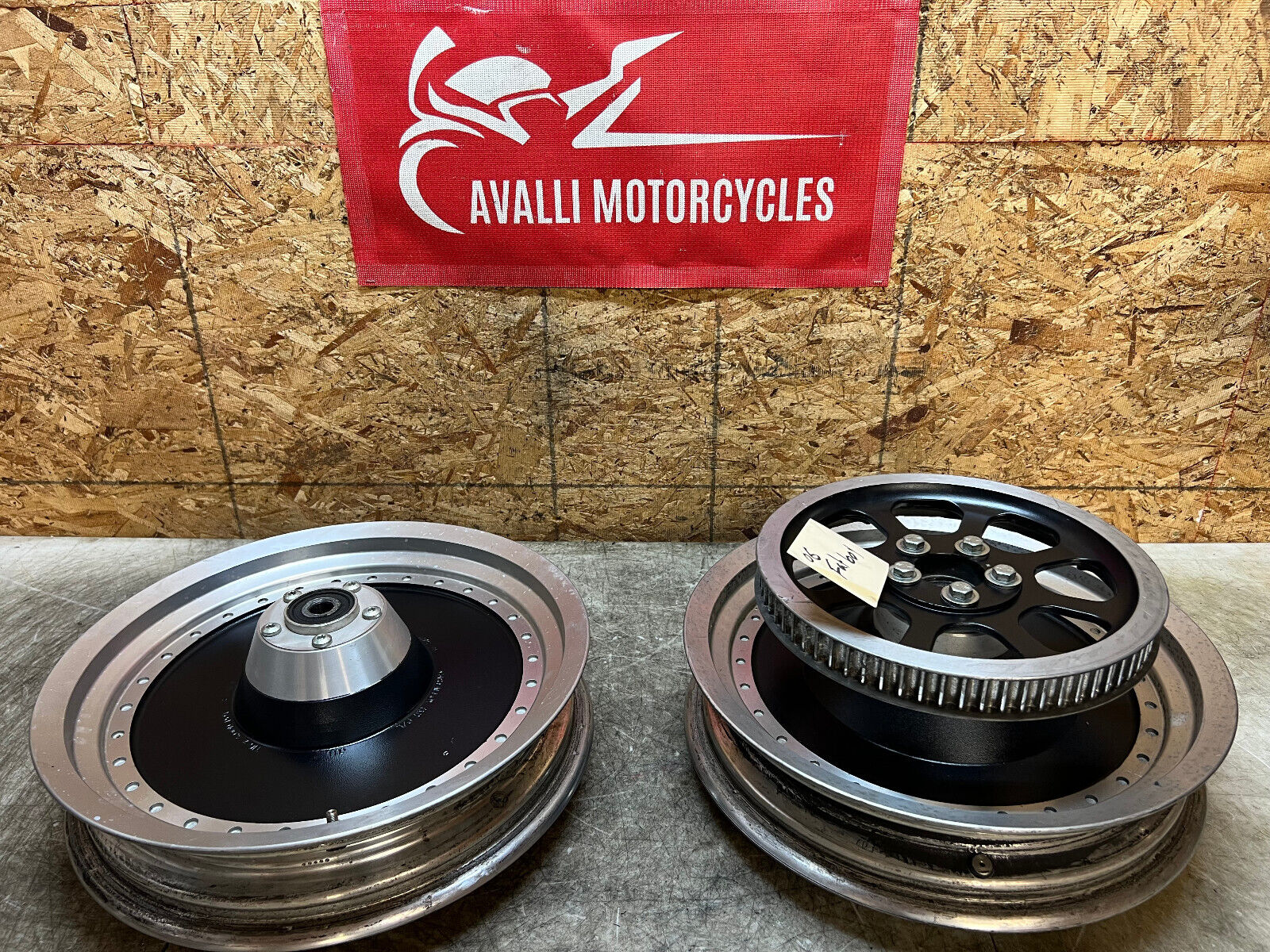 HARLEY DAVIDSON FAT BOY FLSTFI FATBOY SOFTAIL SOFT TAIL FRONT REAR WHEELS WHEEL