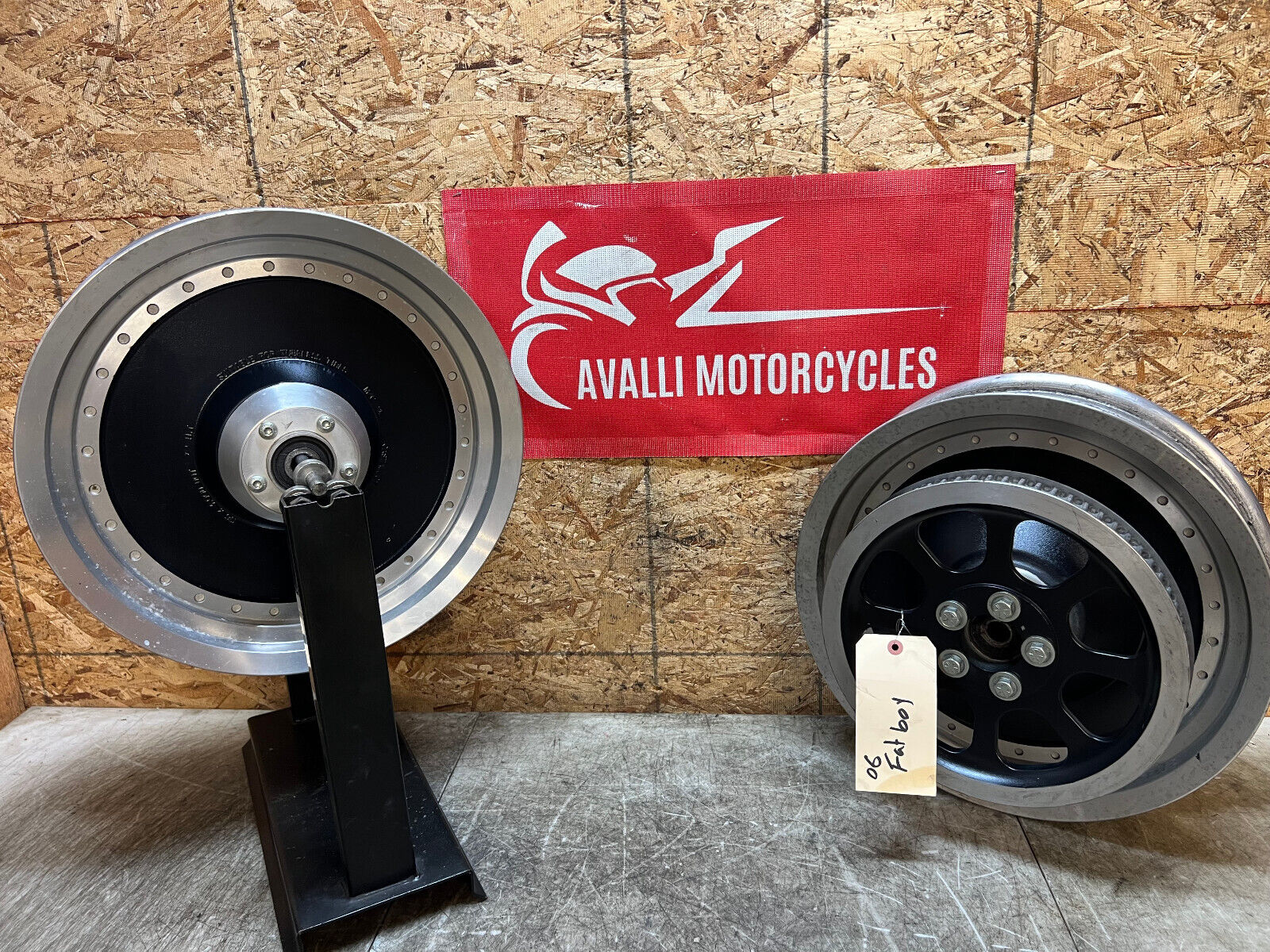 HARLEY DAVIDSON FAT BOY FLSTFI FATBOY SOFTAIL SOFT TAIL FRONT REAR WHEELS WHEEL