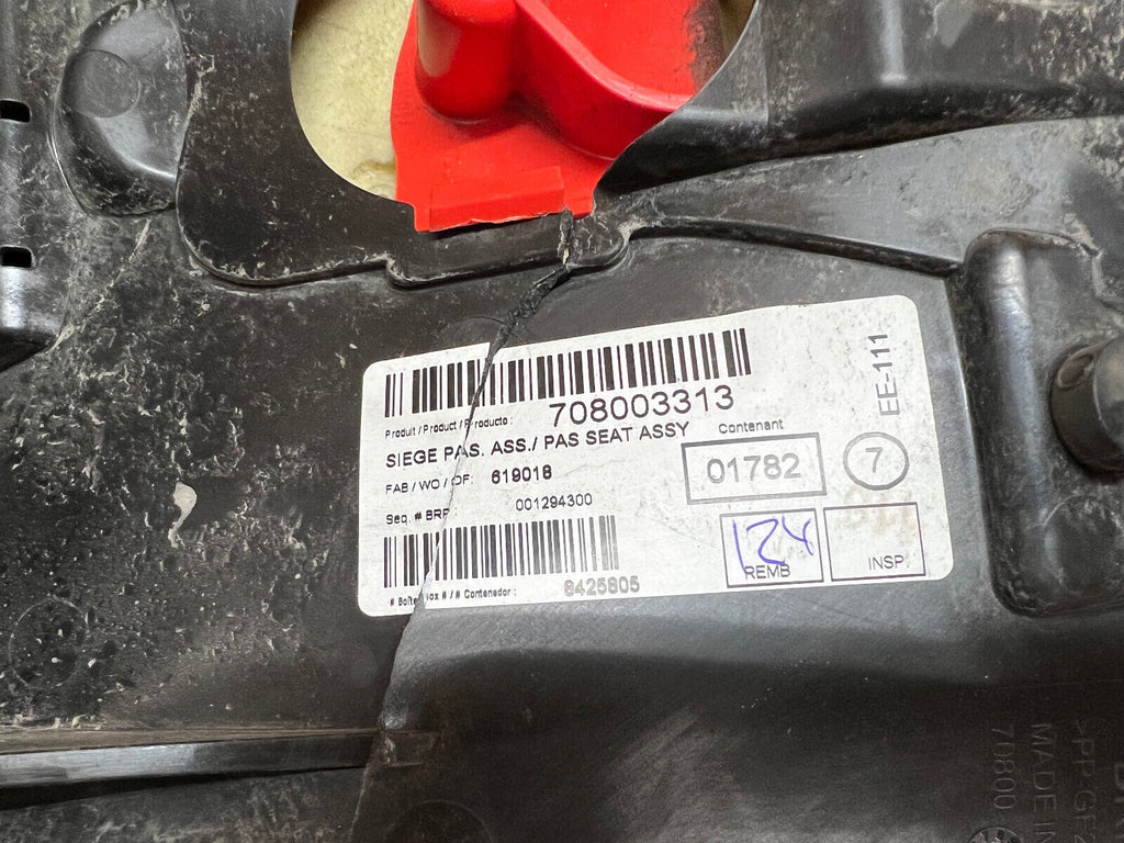 2021 21 BRP CAN AM CAN-AM SPYDER ROADSTER RT F3 1330 PASSENGER SEAT REAR SEAT