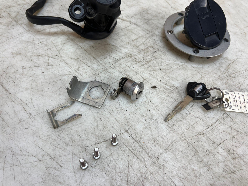 08 09 10 2008 2009 2010 SUZUKI GSXR GSX-R 600 750 LOCK SET KEY SET INGNITION CAP