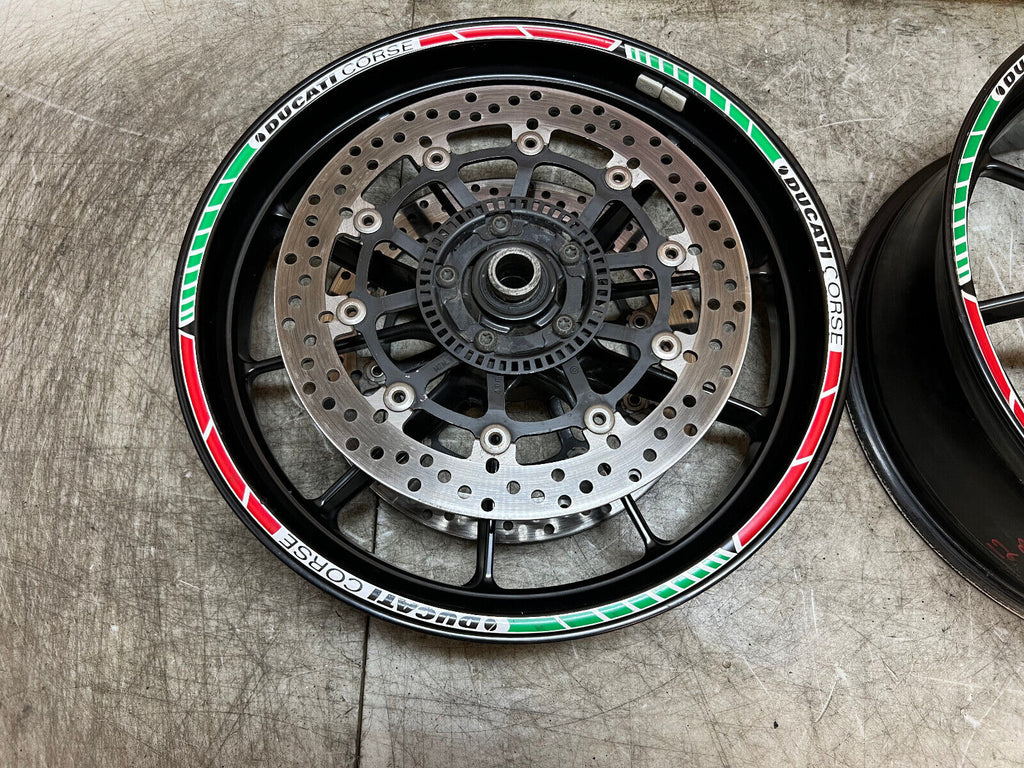 10 11 12 13 14 DUCATI MULTISTRADA 1200 S FRONT & REAR WHEELS WHEEL RIM RIMS PAIR
