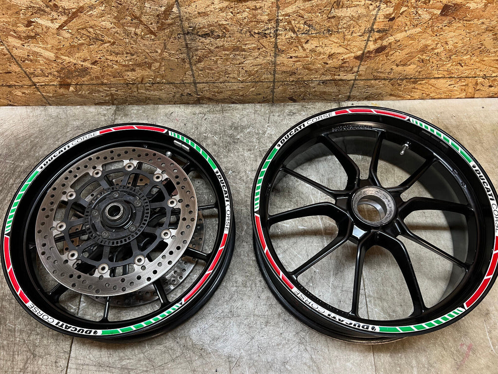 10 11 12 13 14 DUCATI MULTISTRADA 1200 S FRONT & REAR WHEELS WHEEL RIM RIMS PAIR
