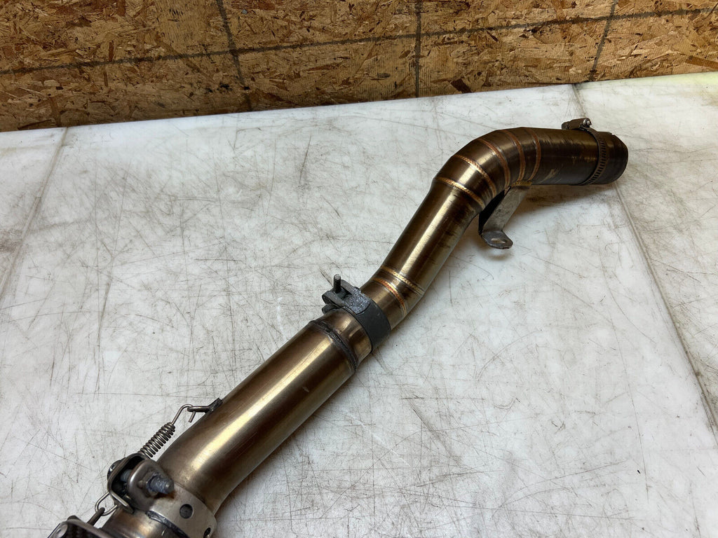 08 09 10 2009 2010 SUZUKI GSXR GSX-R 600 750 CARBON FIBER SLIP ON EXHAUST PIPE