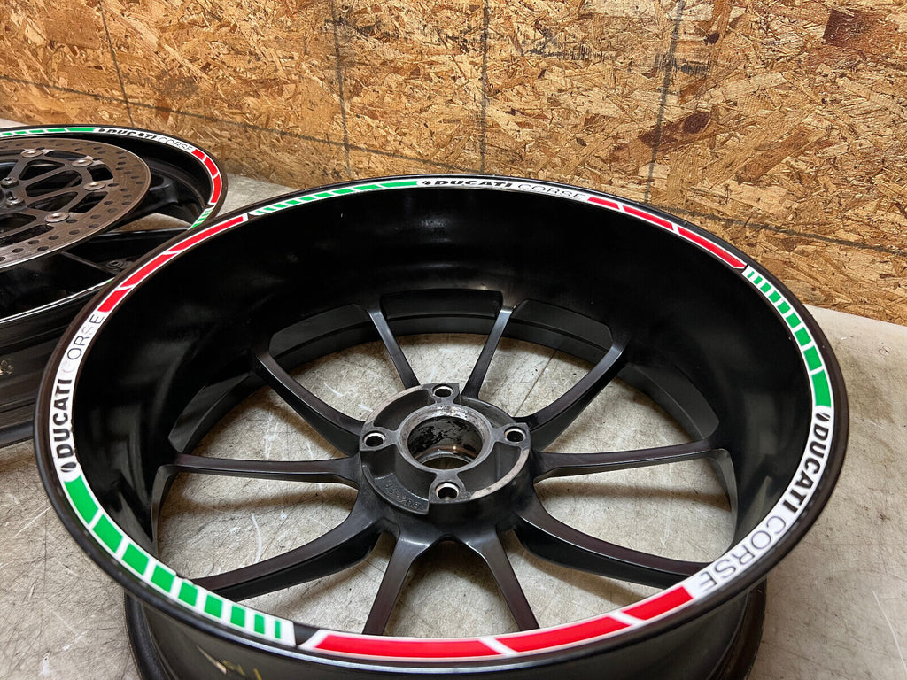 10 11 12 13 14 DUCATI MULTISTRADA 1200 S FRONT & REAR WHEELS WHEEL RIM RIMS PAIR