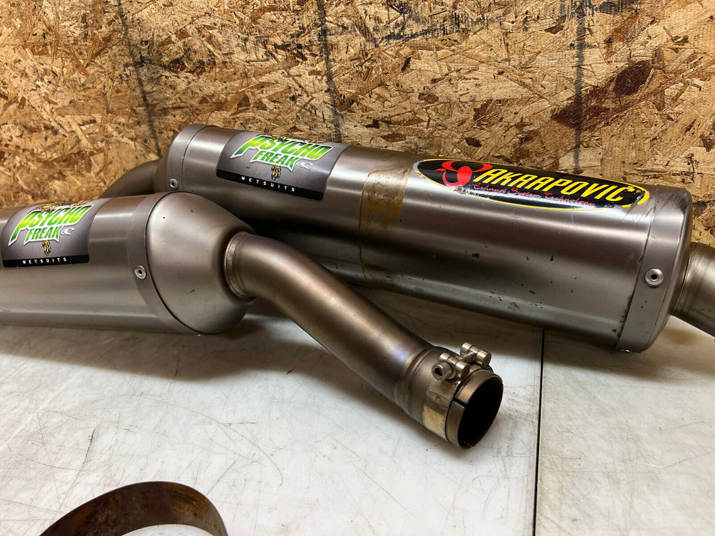 04 05 06 2004 2005 2006 YAMAHA YZFR1 YZF R1 AKRAPOVIC SLIP ON EXHAUST MUFFLER