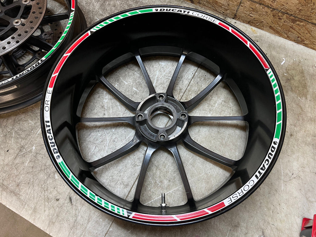 10 11 12 13 14 DUCATI MULTISTRADA 1200 S FRONT & REAR WHEELS WHEEL RIM RIMS PAIR
