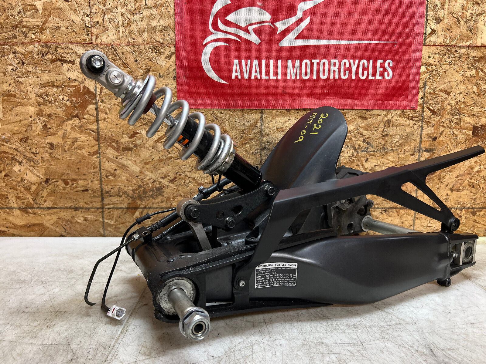 2021 18 19 20 21 22 23 24 YAMAHA MT09 MT-09 MT 09 REAR SWINGARM SWING ARM FRAME
