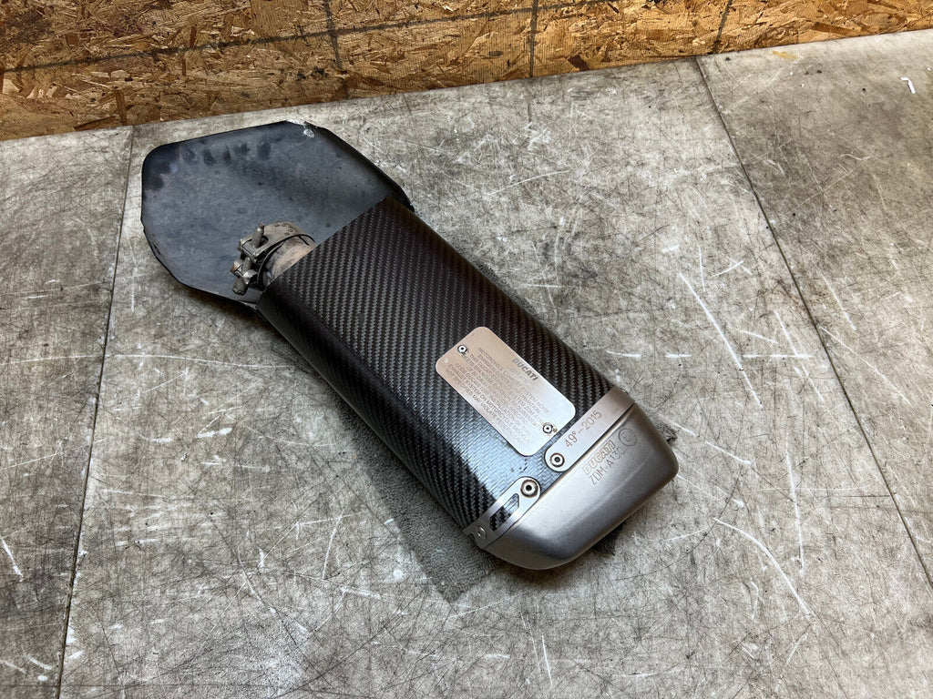 15 16 17 DUCATI MULTISTRADA 1200 S CARBON FIBER TERMIGNONI EXHAUST PIPE SLIP ON