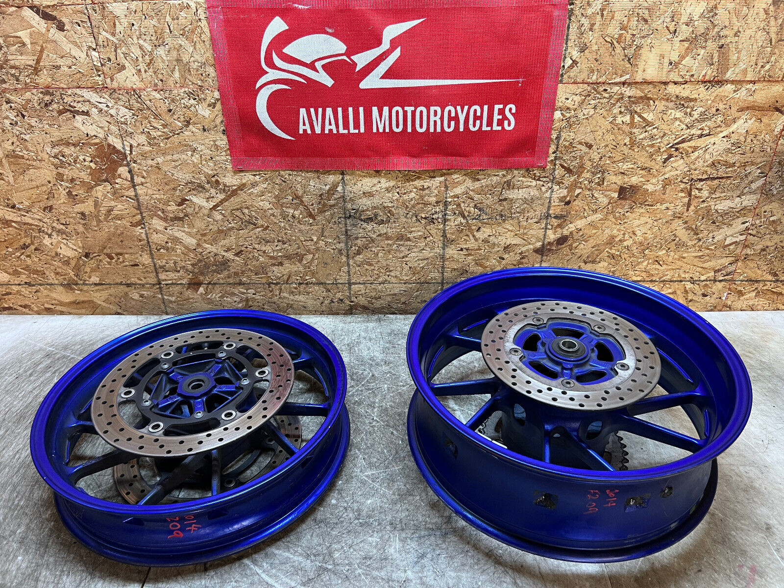 14 15 16 2015 2016 YAMAHA FZ9 FZ09 FZ-09 FZ 900 FRONT REAR WHEELS WHEEL RIM RIMS