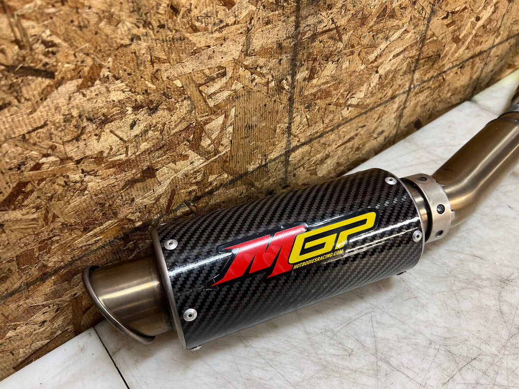 08 09 10 2009 2010 SUZUKI GSXR GSX-R 600 750 CARBON FIBER SLIP ON EXHAUST PIPE