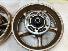 Load image into Gallery viewer, 09 10 12 13 14 15 16 YAMAHA YZFR6 YZF R6 R6R FRONT REAR WHEEL WHEELS RIM RIMS
