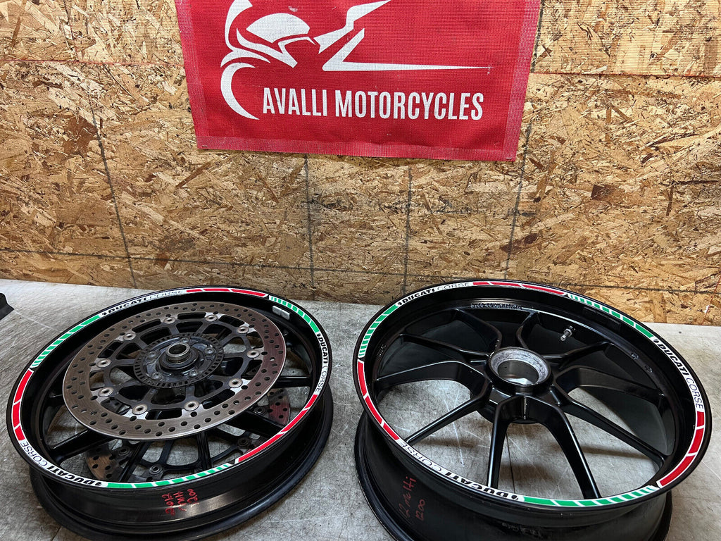 10 11 12 13 14 DUCATI MULTISTRADA 1200 S FRONT & REAR WHEELS WHEEL RIM RIMS PAIR
