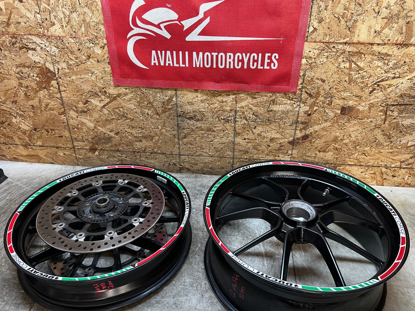 10 11 12 13 14 DUCATI MULTISTRADA 1200 S FRONT & REAR WHEELS WHEEL RIM RIMS PAIR