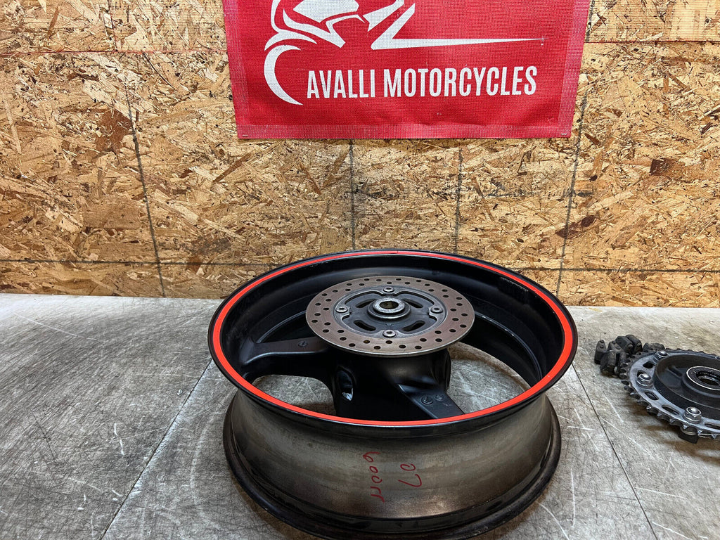 07 08 09 10 11 12 HONDA CBR600RR CBR 600RR REAR WHEEL BACK RIM STRAIGHT NICE