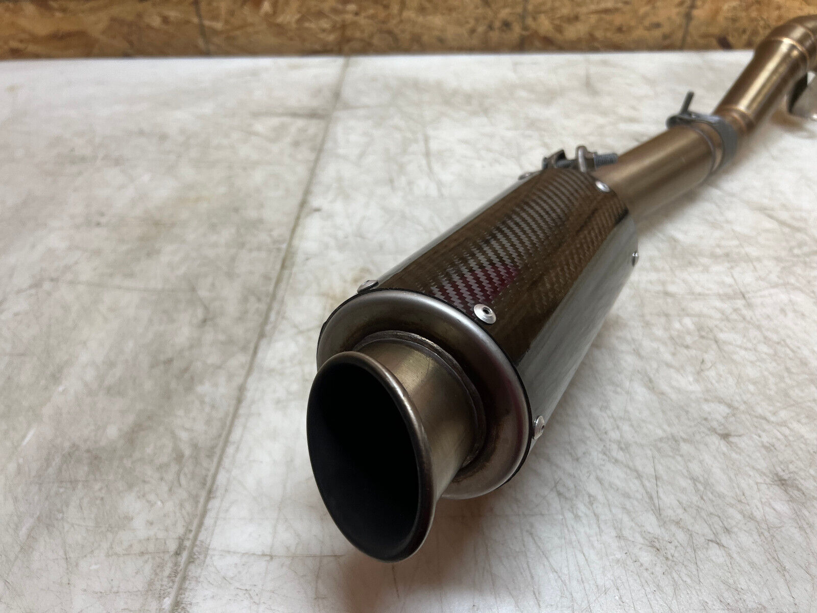 08 09 10 2009 2010 SUZUKI GSXR GSX-R 600 750 CARBON FIBER SLIP ON EXHAUST PIPE