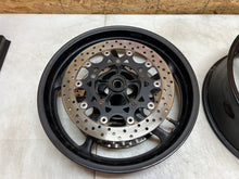 Load image into Gallery viewer, 04 05 06 07 08 2006 YAMAHA YZFR1 YZF R1 FRONT &amp; REAR WHEELS WHEEL RIM RIMS PAIR
