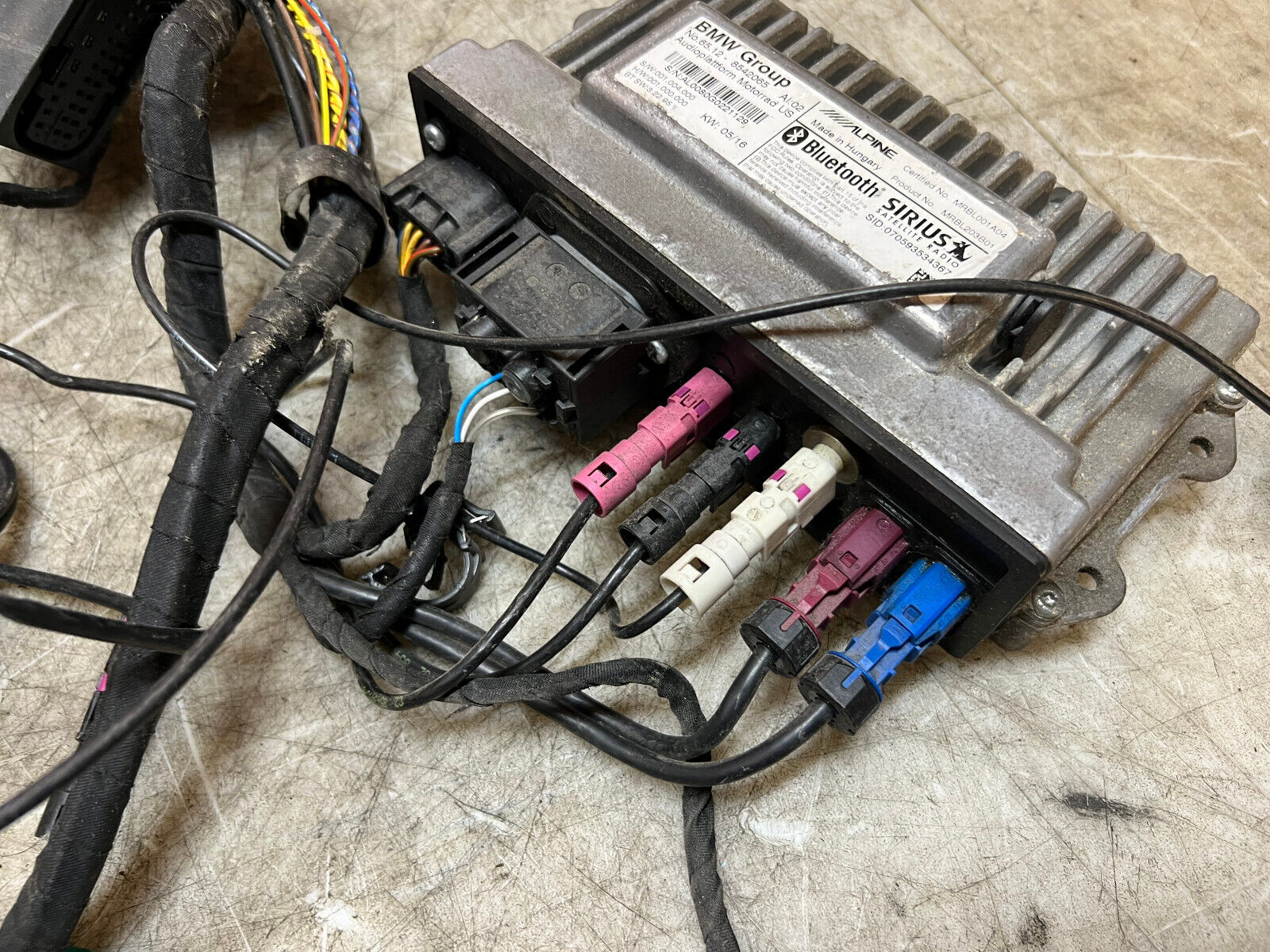 14 15 16 17 18 BMW R1200 R1200RT 1200RT MAIN ENGINE WIRING HARNESS LOOM COMPUTER