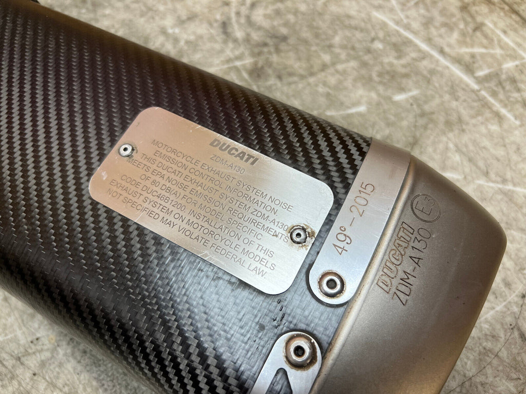 15 16 17 DUCATI MULTISTRADA 1200 S CARBON FIBER TERMIGNONI EXHAUST PIPE SLIP ON