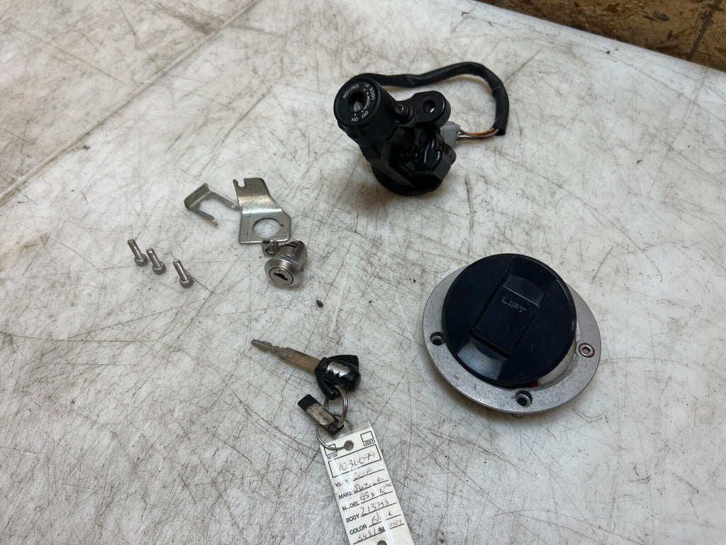 08 09 10 2008 2009 2010 SUZUKI GSXR GSX-R 600 750 LOCK SET KEY SET INGNITION CAP