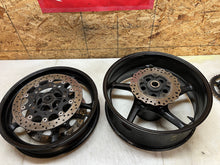 Load image into Gallery viewer, 04 05 06 07 08 2006 YAMAHA YZFR1 YZF R1 FRONT &amp; REAR WHEELS WHEEL RIM RIMS PAIR
