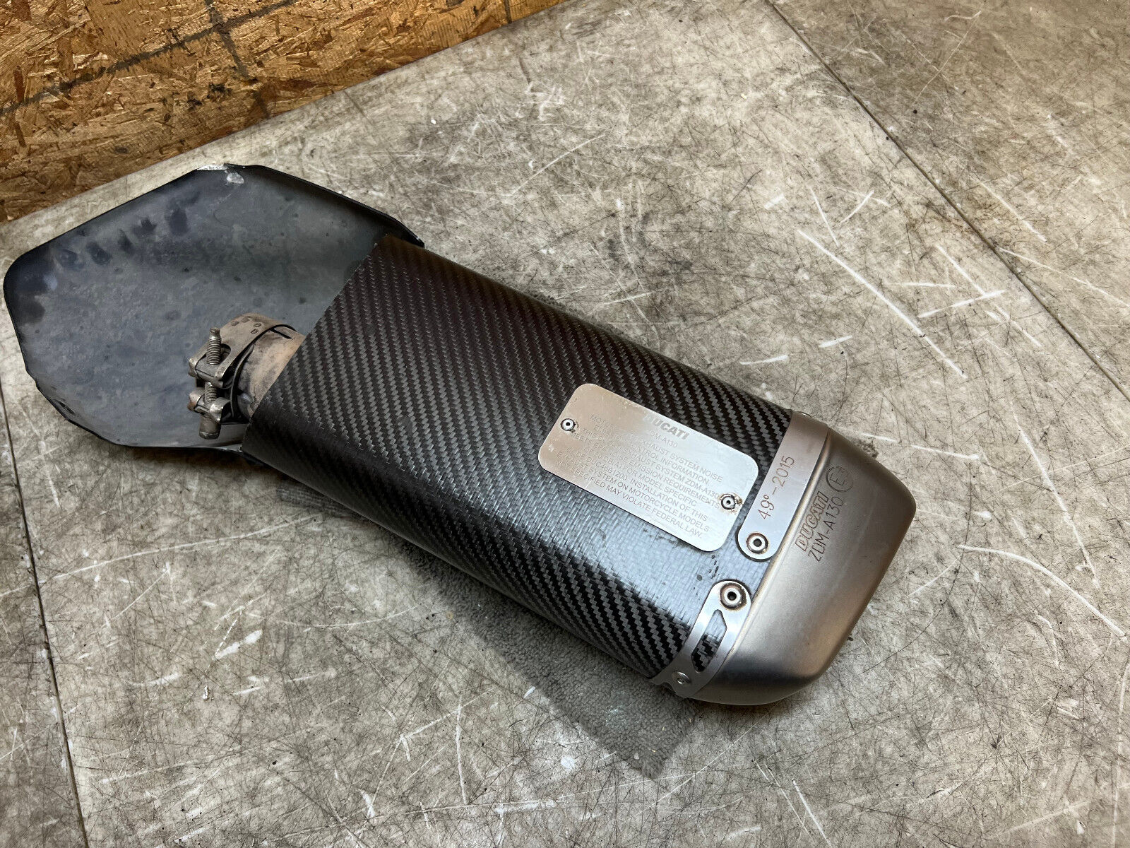 15 16 17 DUCATI MULTISTRADA 1200 S CARBON FIBER TERMIGNONI EXHAUST PIPE SLIP ON