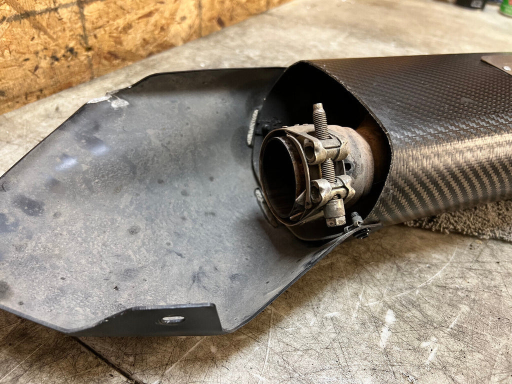 15 16 17 DUCATI MULTISTRADA 1200 S CARBON FIBER TERMIGNONI EXHAUST PIPE SLIP ON