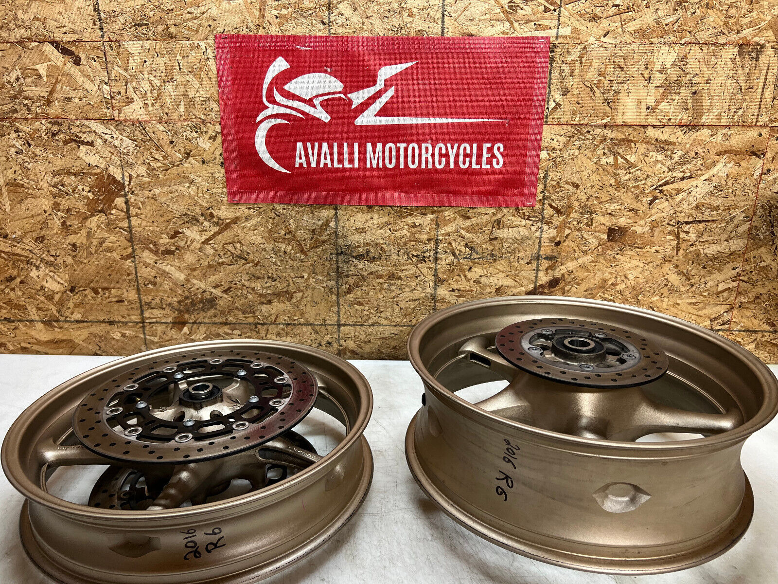 09 10 12 13 14 15 16 YAMAHA YZFR6 YZF R6 R6R FRONT REAR WHEEL WHEELS RIM RIMS