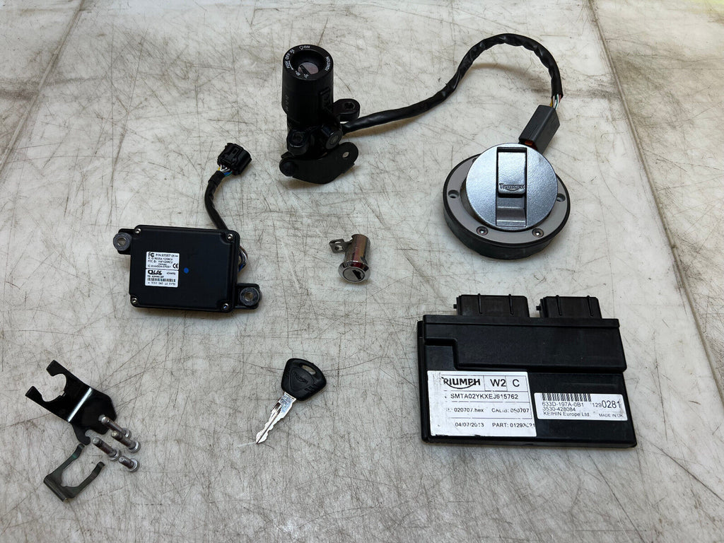 13 14 15 16 17 TRIUMPH DAYTONA 675R 675 R LOCK SET KEY SET IGNITION ECU CDI ECM