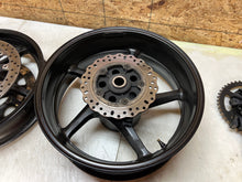 Load image into Gallery viewer, 04 05 06 07 08 2006 YAMAHA YZFR1 YZF R1 FRONT &amp; REAR WHEELS WHEEL RIM RIMS PAIR
