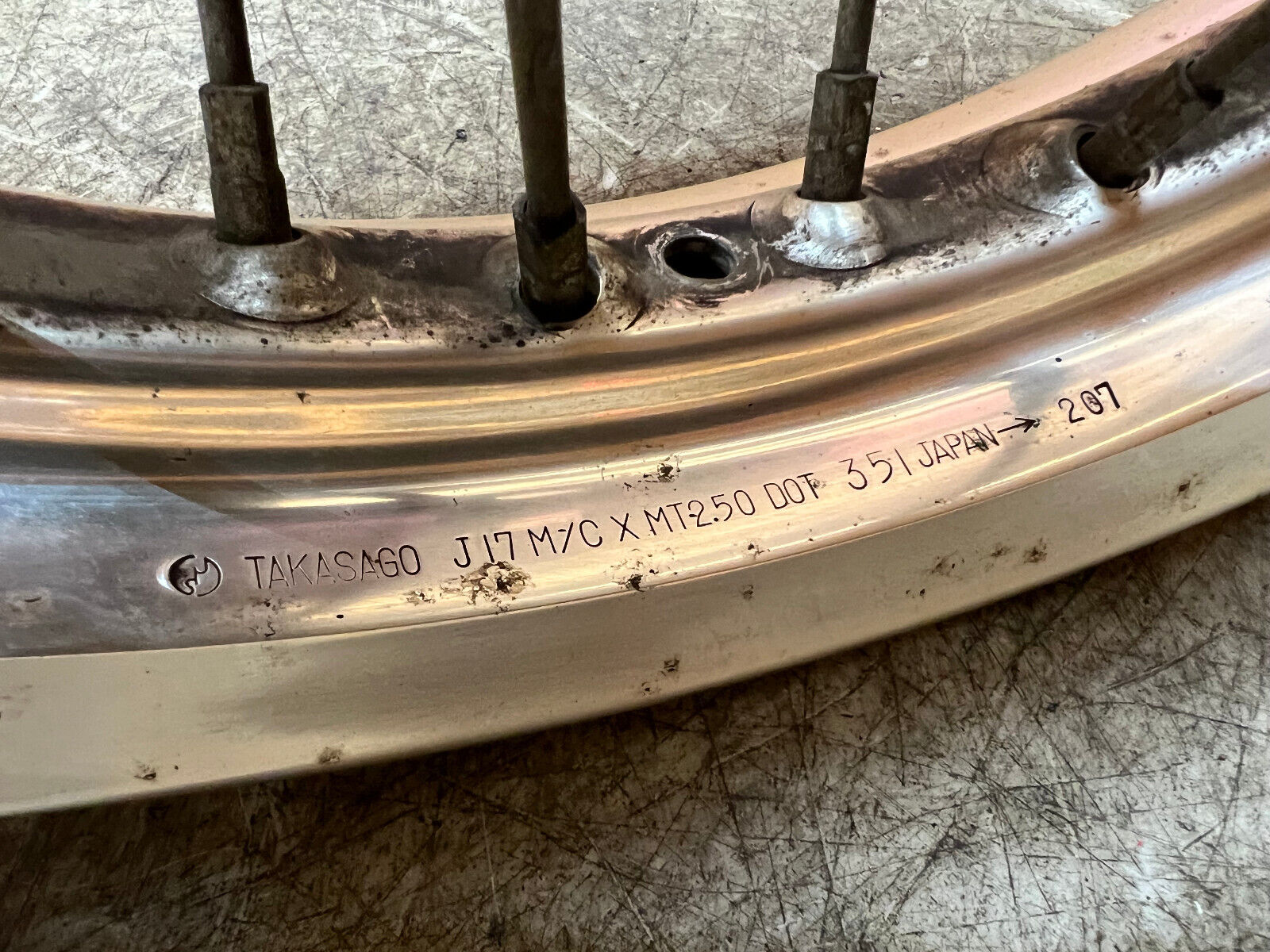 1996-2024 SUZUKI DR 650 DR650SE DR 650SE SE REAR WHEEL BACK WHEEL RIM STRAIGHT