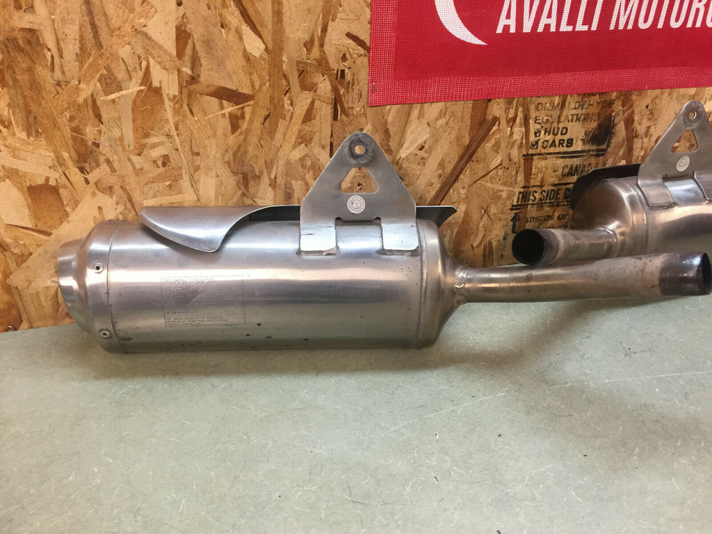 08 09 10 11 12 TRIUMPH STREET TRIPLE 675 R STOCK EXHAUST MUFFLERS OEM CANS PIPES