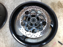 Load image into Gallery viewer, 08 09 10 11 12 SUZUKI HAYABUSA GSX1300R GSX 1300 FRONT REAR WHEELS WHEEL RIM
