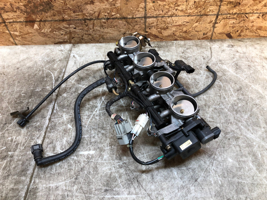 03 04 2003 2004 KAWASAKI ZX6-R ZX6R 636 THROTTLE BODIES BODY FUEL INJECTION OEM