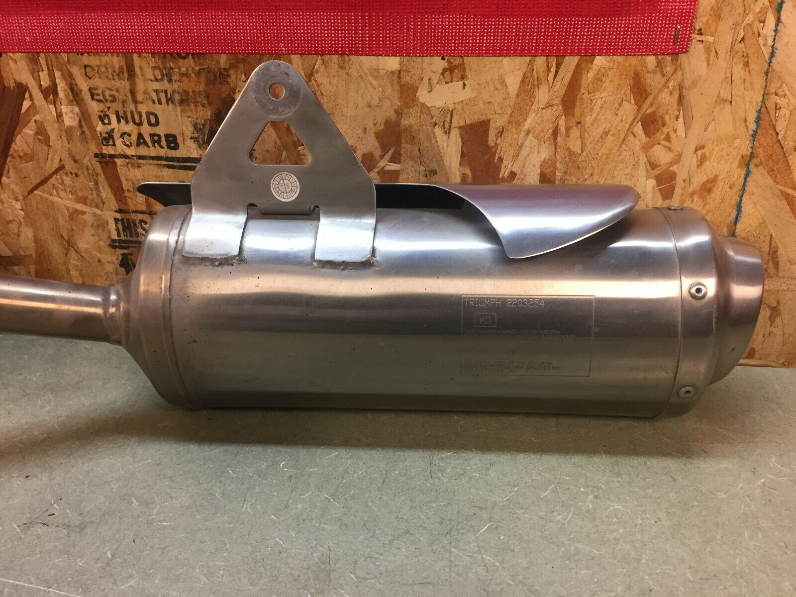 08 09 10 11 12 TRIUMPH STREET TRIPLE 675 R STOCK EXHAUST MUFFLERS OEM CANS PIPES