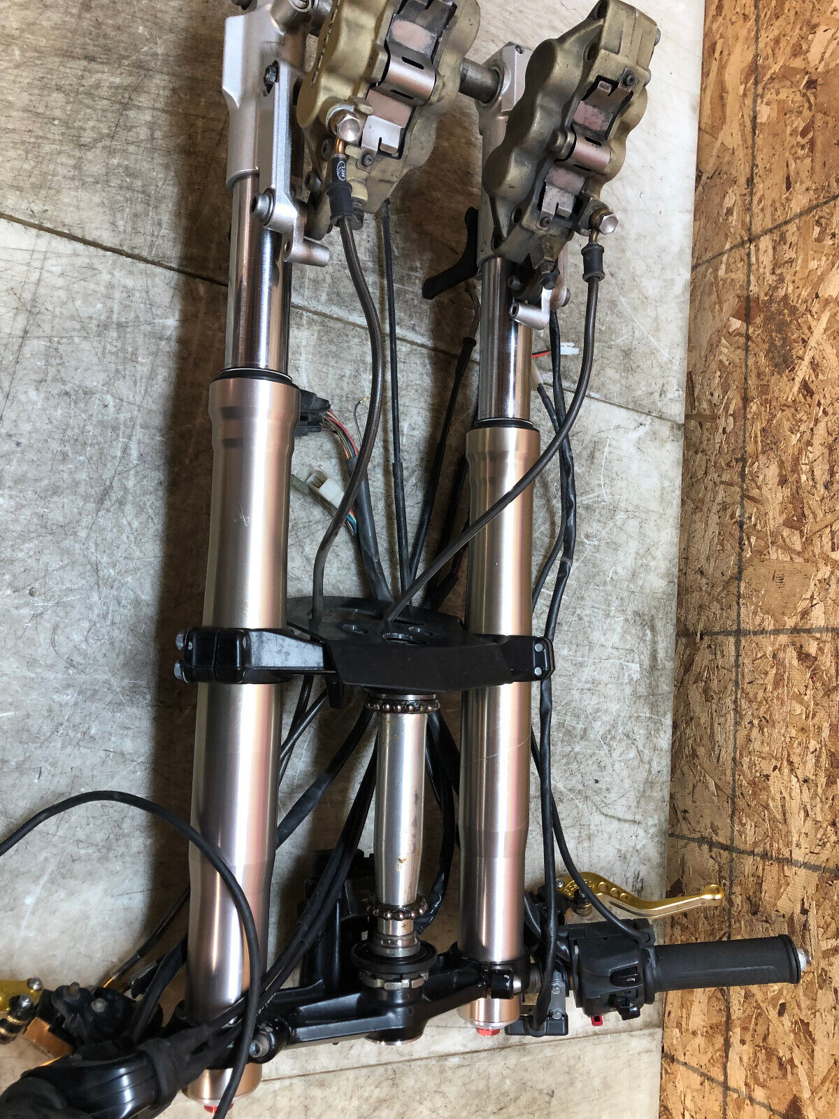 00-05 KAWASAKI NINJA ZX12-R ZX12R ZX12 FRONT FORKS FRONT END FORK TUBES STRAIGHT