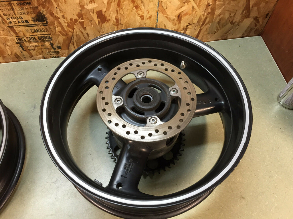 00 01 02 03 TRIUMPH DAYTONA SPRINT 955i  FRONT WHEEL REAR WHEEL BACK RIM PAIR