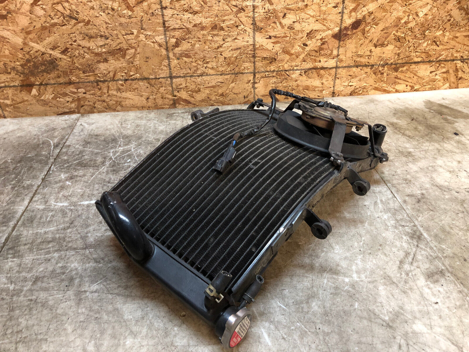 03 04 2003 2004 HONDA CBR600RR CBR 600RR RADIATOR RAD ENGINE COOLER COOLING FAN