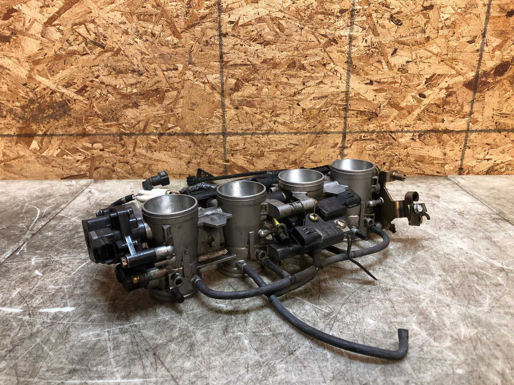 03 04 2003 2004 KAWASAKI ZX6-R ZX6R 636 THROTTLE BODIES BODY FUEL INJECTION OEM