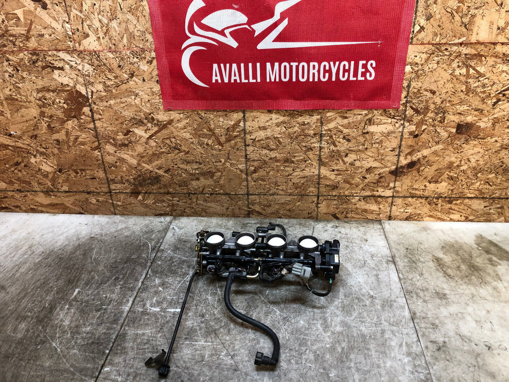 03 04 2003 2004 KAWASAKI ZX6-R ZX6R 636 THROTTLE BODIES BODY FUEL INJECTION OEM