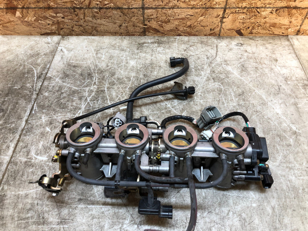 03 04 2003 2004 KAWASAKI ZX6-R ZX6R 636 THROTTLE BODIES BODY FUEL INJECTION OEM