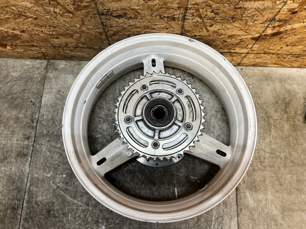 01 02 03 2001-2003 SUZUKI GSXR GSX-R GSX-R600 750 REAR WHEEL BACK RIM STRAIGHT