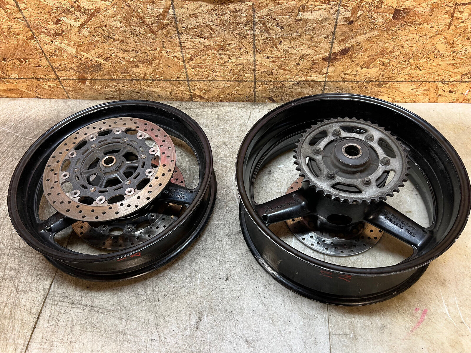 1998-2001 98 99 00 01 YAMAHA YZFR1 YZF R1 FRONT & REAR WHEELS WHEEL RIM RIMS OEM