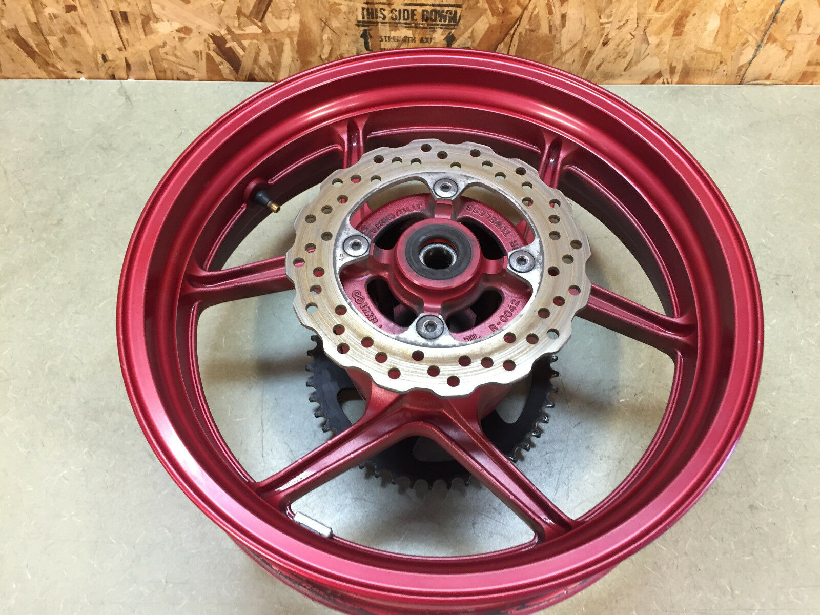 06 07 08 2006 2007 2008 KAWASAKI NINJA 650 650R EX650 REAR WHEEL RIM STRAIGHT