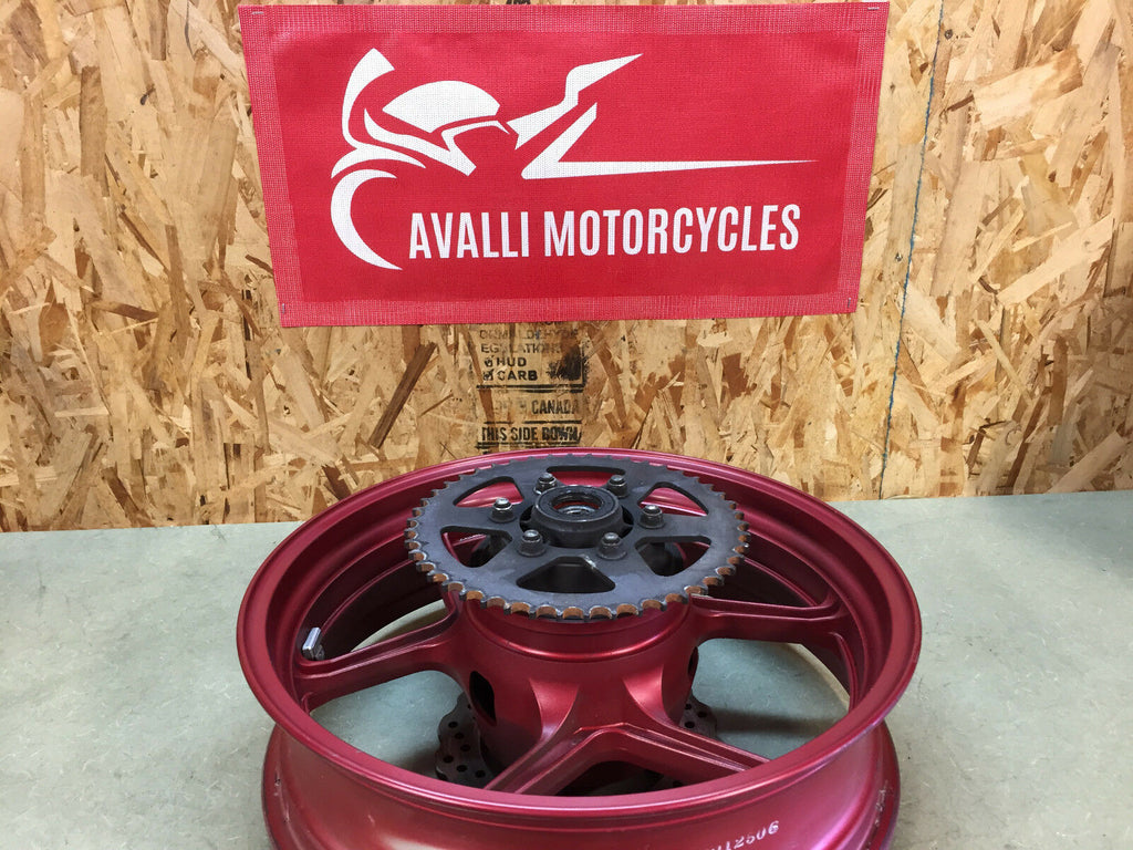 06 07 08 2006 2007 2008 KAWASAKI NINJA 650 650R EX650 REAR WHEEL RIM STRAIGHT